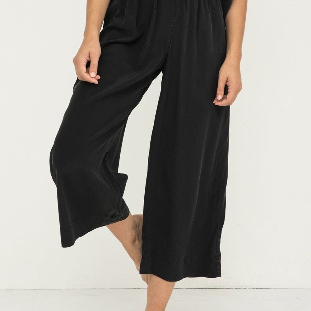 Elizabeth Suzann Florence Pants in Black Silk Crepe Small